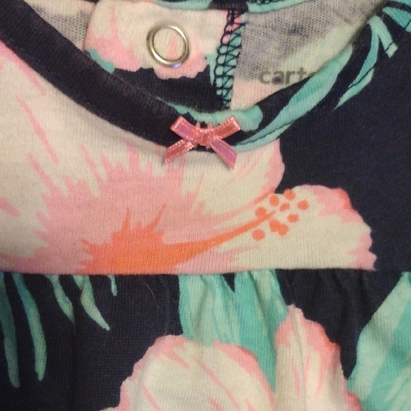 Carter's Tropical Floral Baby Romper​ - Picture 4 of 6
